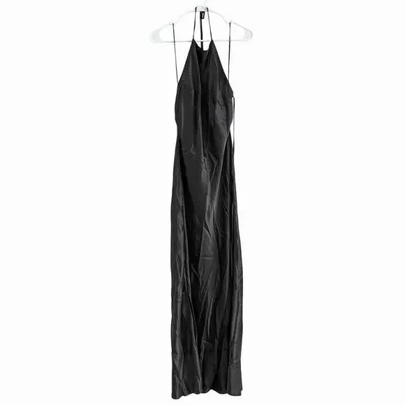 Reformation Jeany Silk Dress Black - Picture 7 of 12